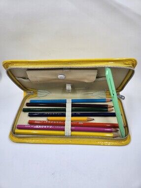 70s Vintage Pencil Case RARE CARONA No. 3000 Coloring Pencils Made In Japan